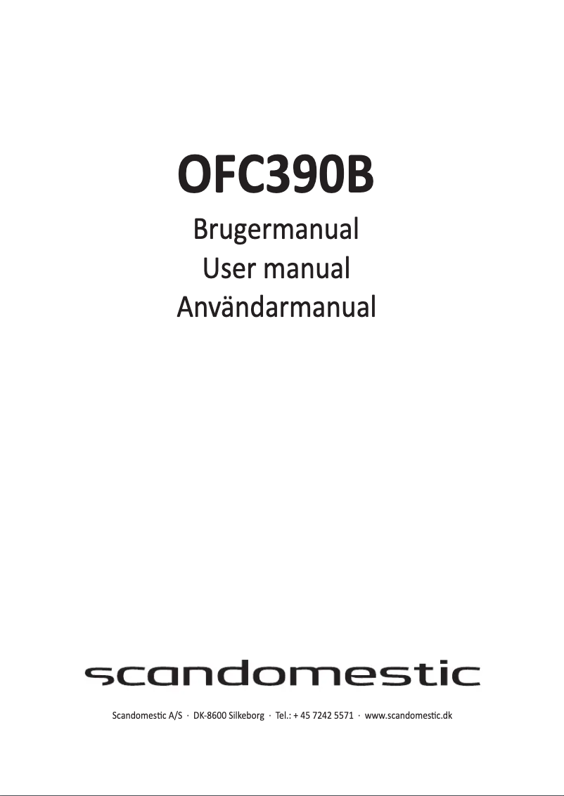 First page image of the manual for OFC390B