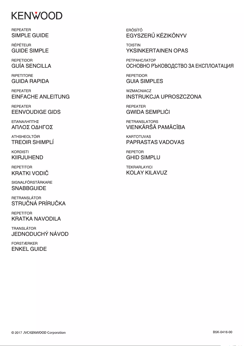 Page 1 of the manual User Manual Kenwood NXR-710