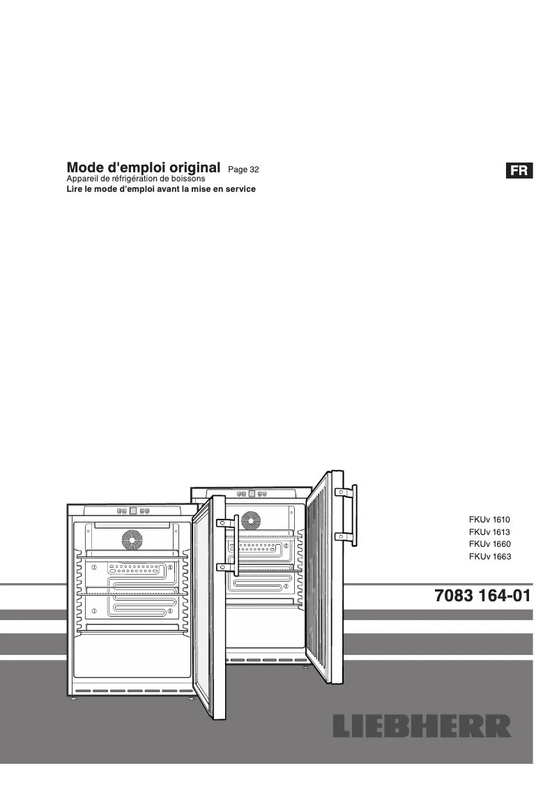 Page 1 of the manual User Manual Liebherr FKUv 1660