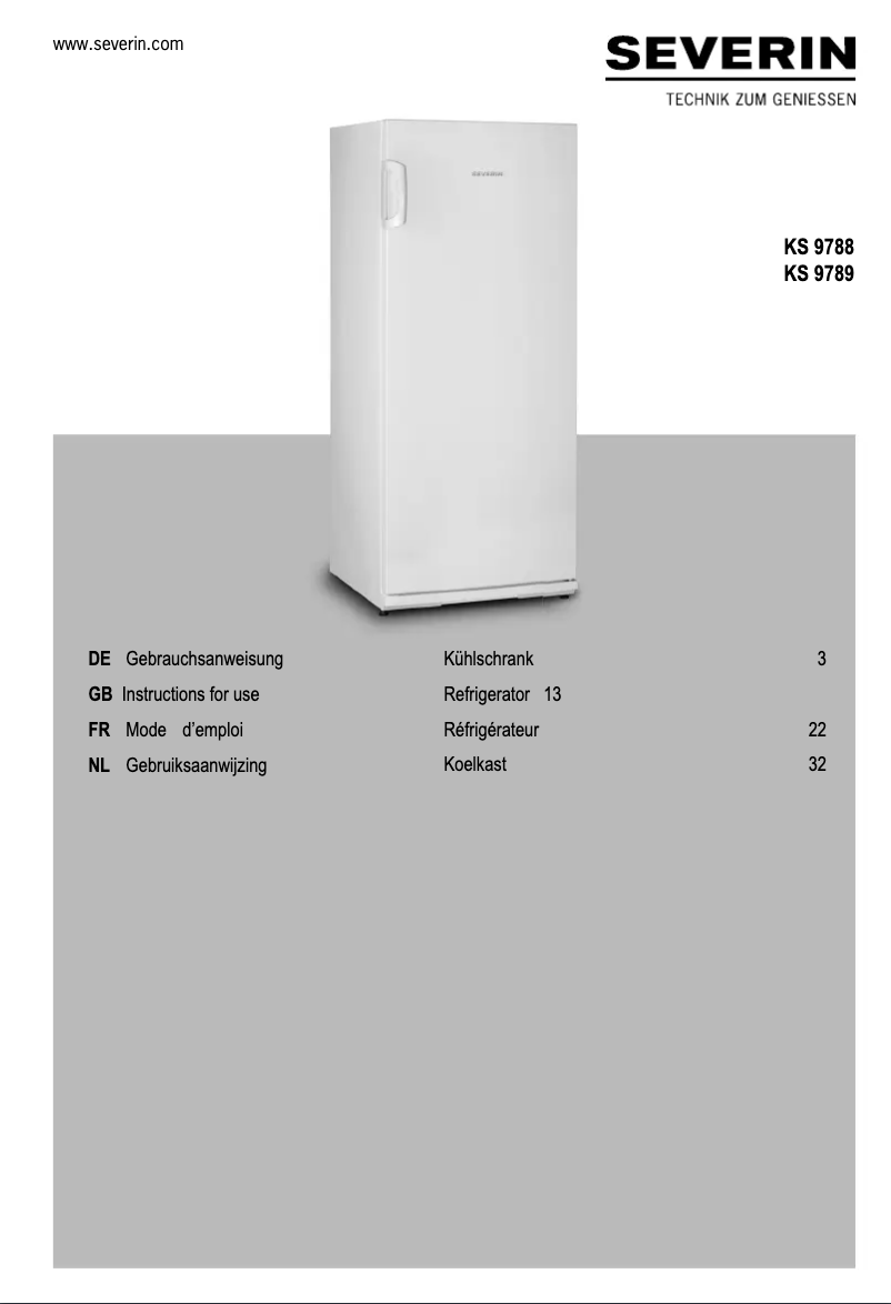 First page image of the manual for KS 9788