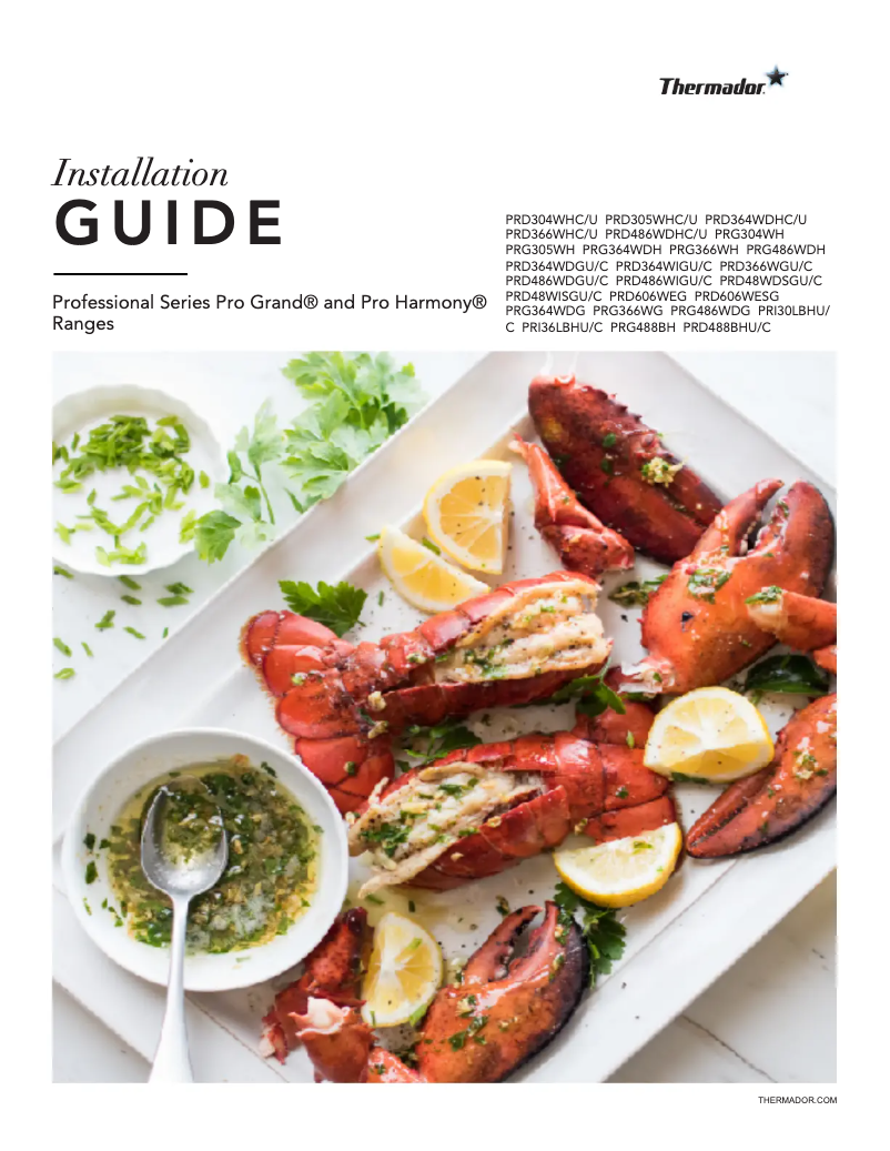 First page image of the manual for PRG304WH