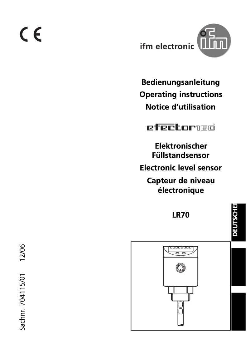 First page image of the manual for LR7024