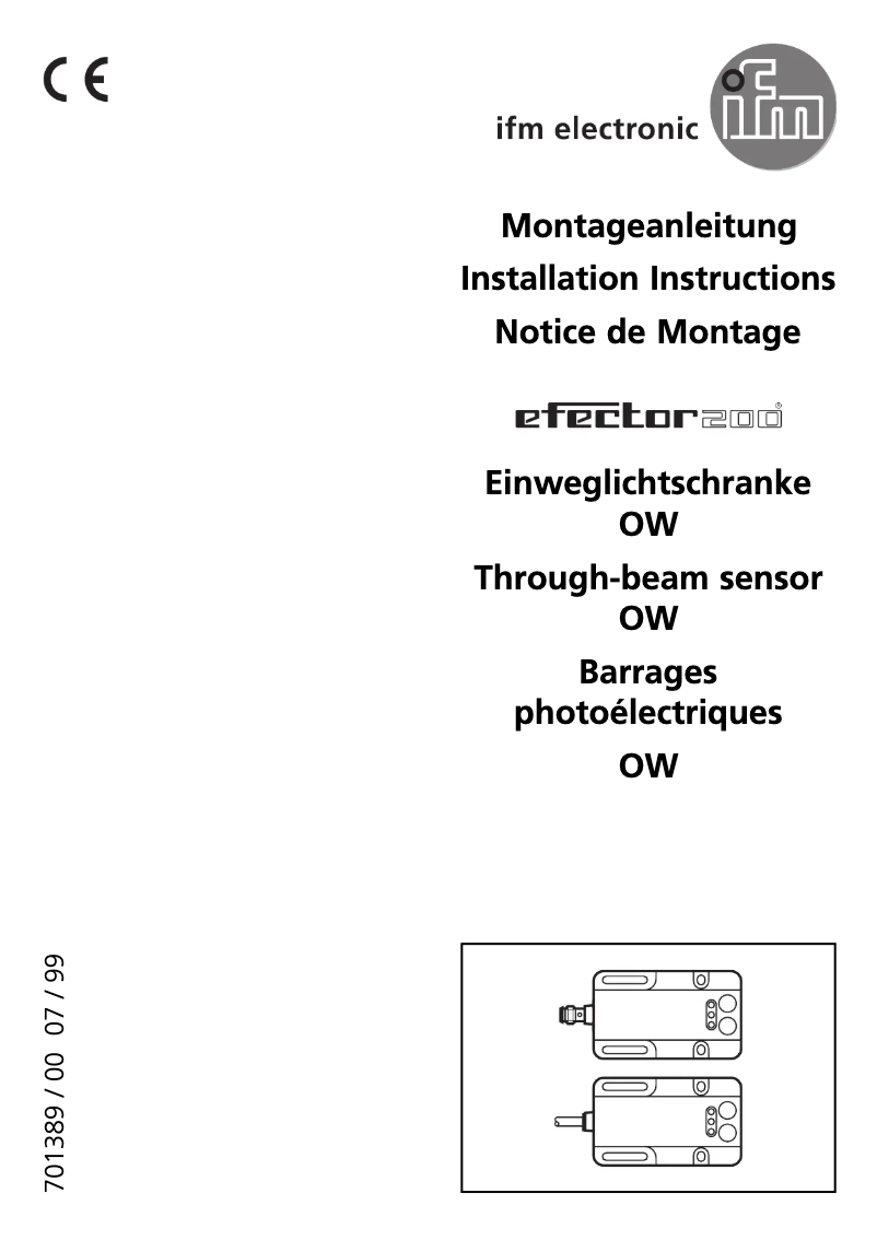 First page image of the manual for OW1007