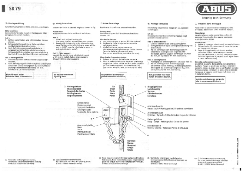 Page 1 of the manual User Manual Abus ABTS03968