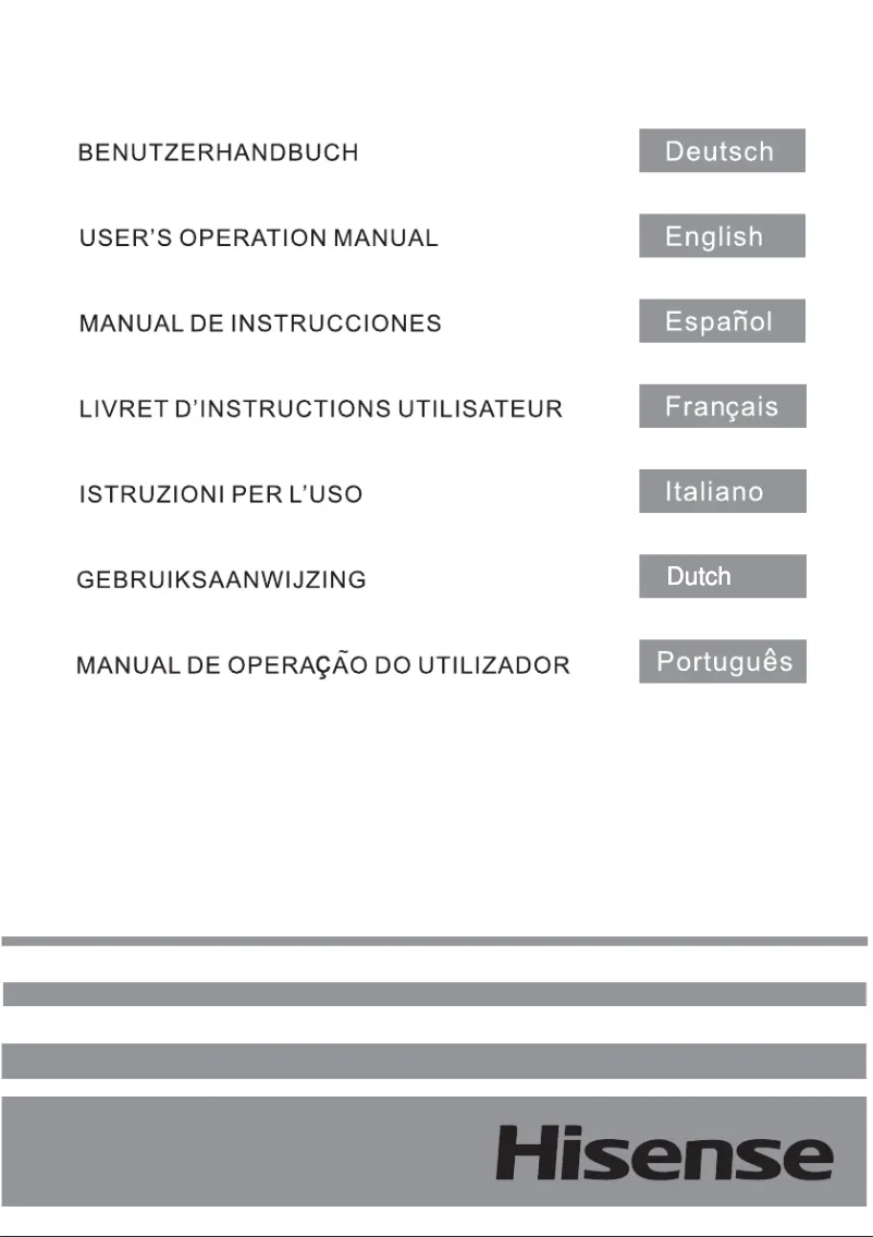 Page 1 of the manual User Manual Hisense FV240N4AW1