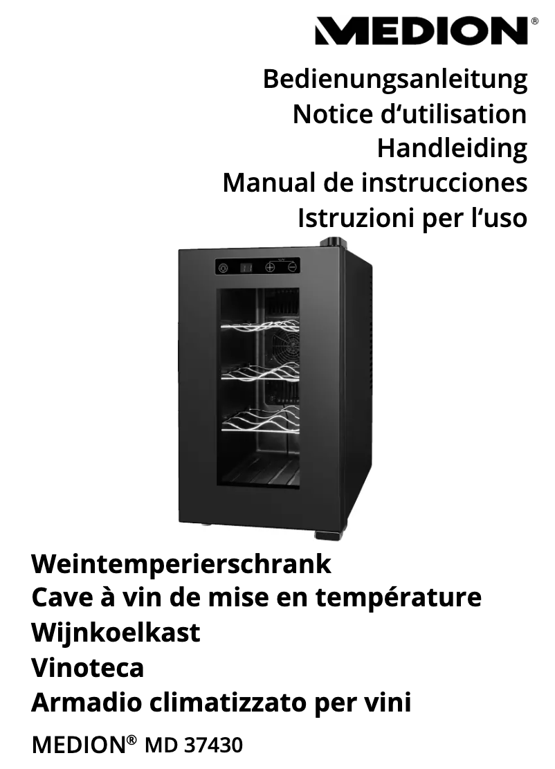 Page 1 of the manual User Manual Medion MD 37430