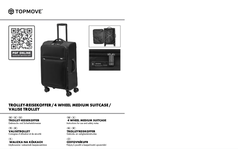 Page 1 of the manual User Manual Topmove IAN 331734