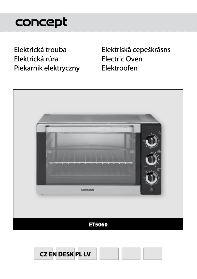 First page image of the manual for ET-5060