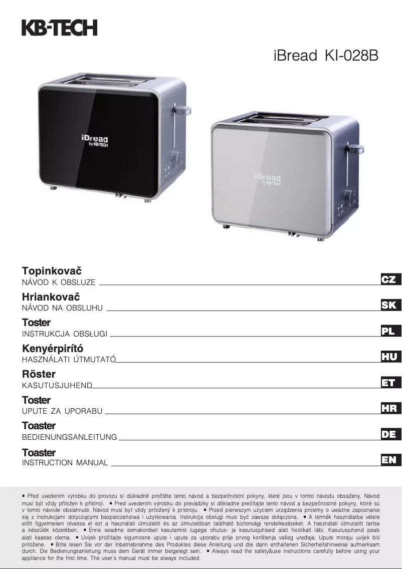 Page 1 of the manual User Manual KB-TECH KI-028B