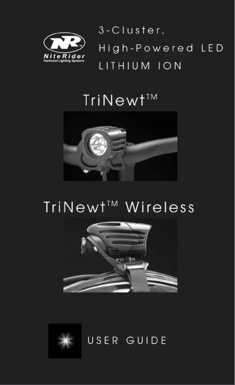 Page 1 of the manual User Manual NiteRider TriNewt