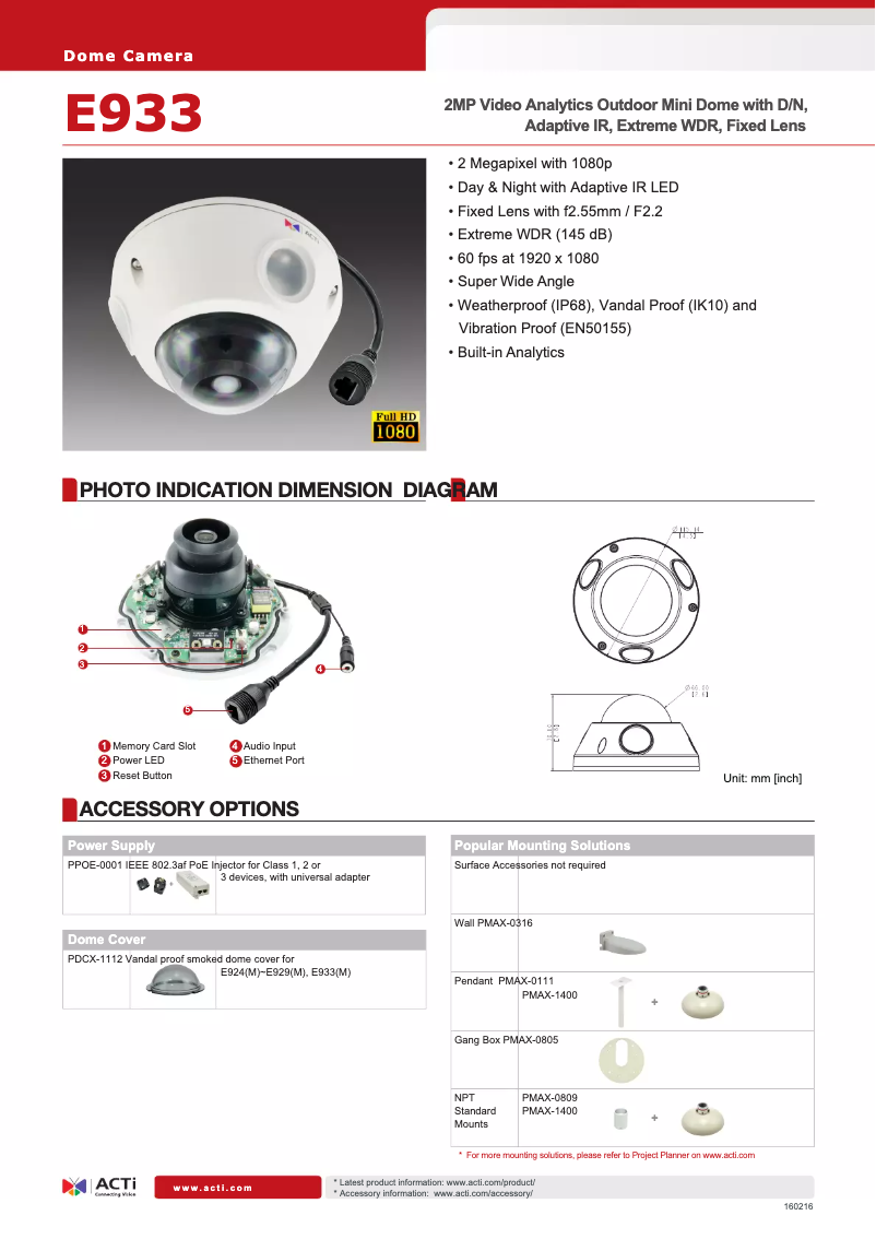 First page image of the manual for E933