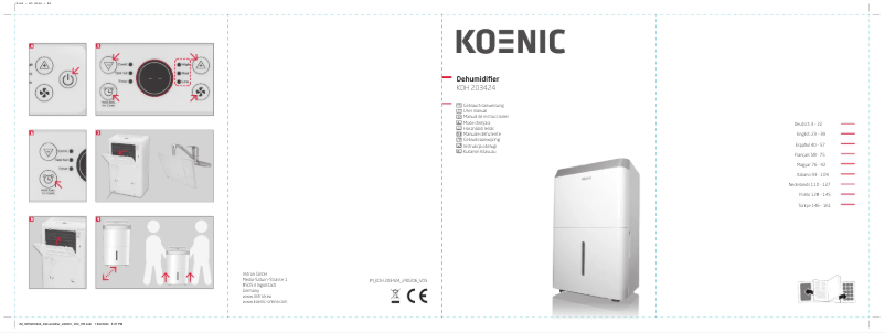 First page image of the manual for KDH 203424