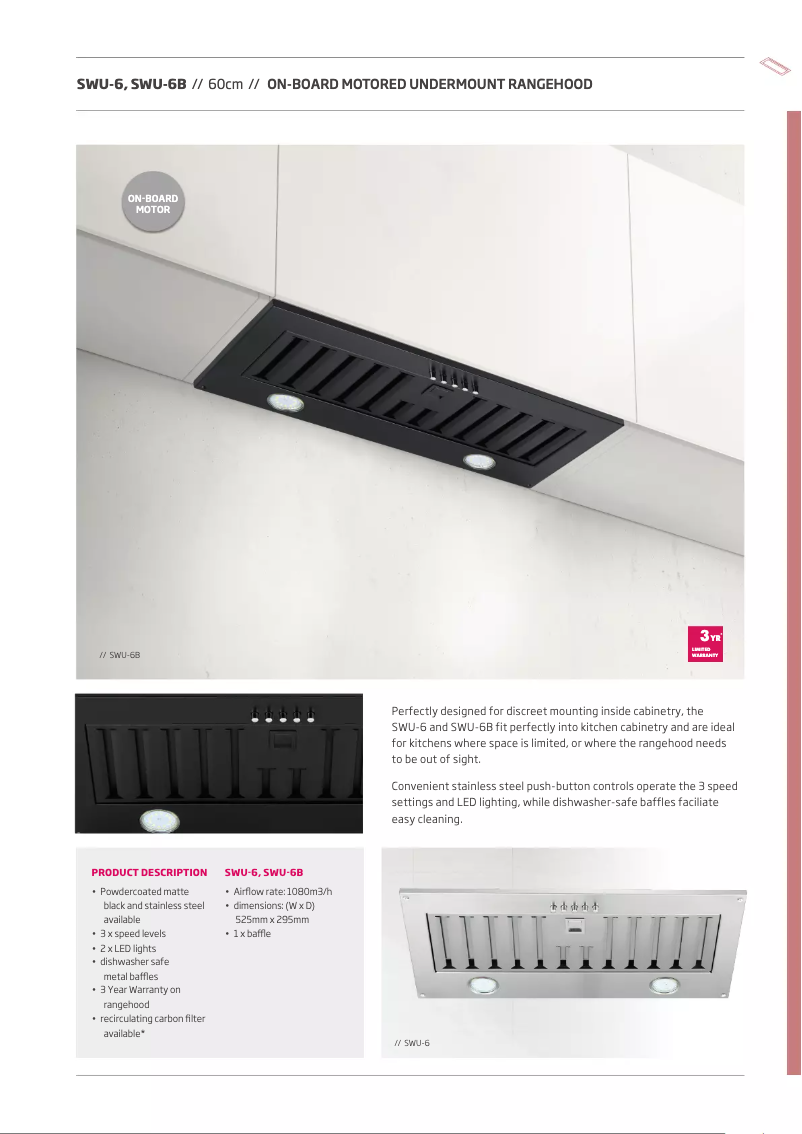 Page 1 of the manual Technical Sheet Schweigen SWU-6
