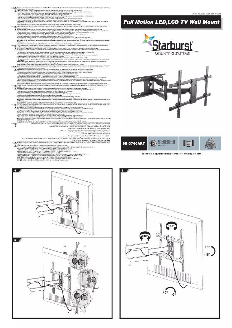 Page 1 of the manual User Manual Starburst SB-3760ART