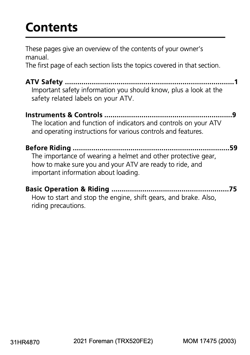 First page image of the manual for Foreman (2021)