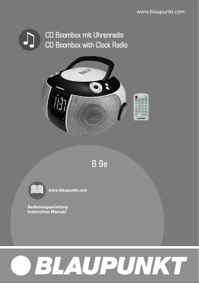 Page 1 of the manual User Manual Blaupunkt B 9e