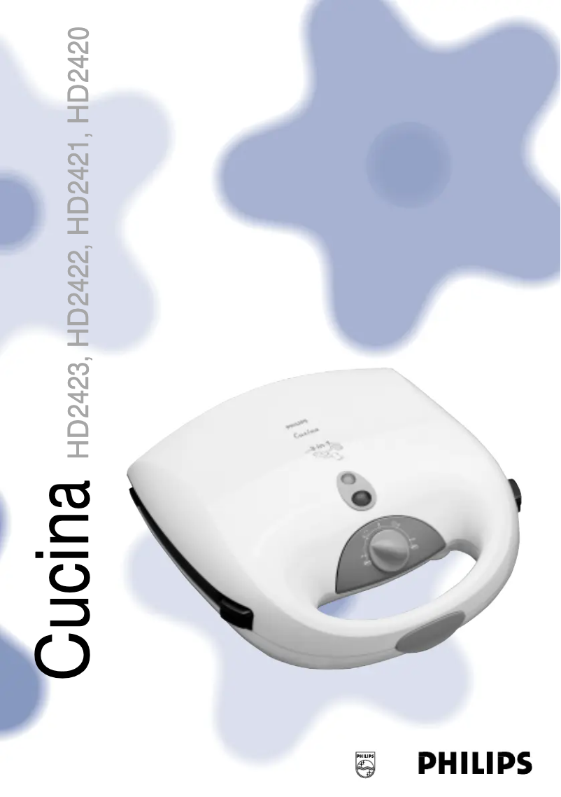 First page image of the manual for Cucina HD2422