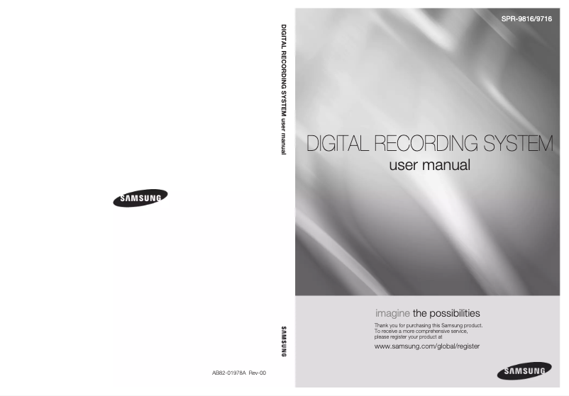 Page 1 of the manual User Manual Hanwha SPR-9816