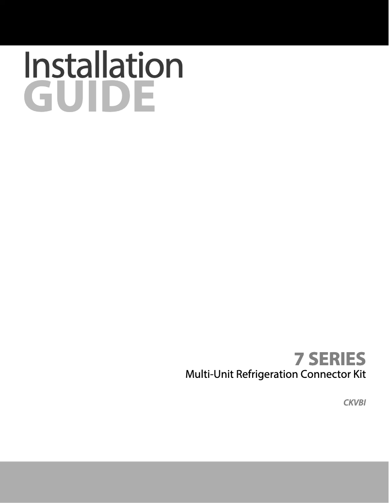 Page 1 of the manual Installation Guide Viking VFI7240WLSS