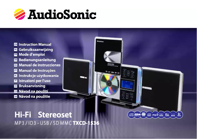 Image de la première page du manuel de l'appareil TXCD-1536