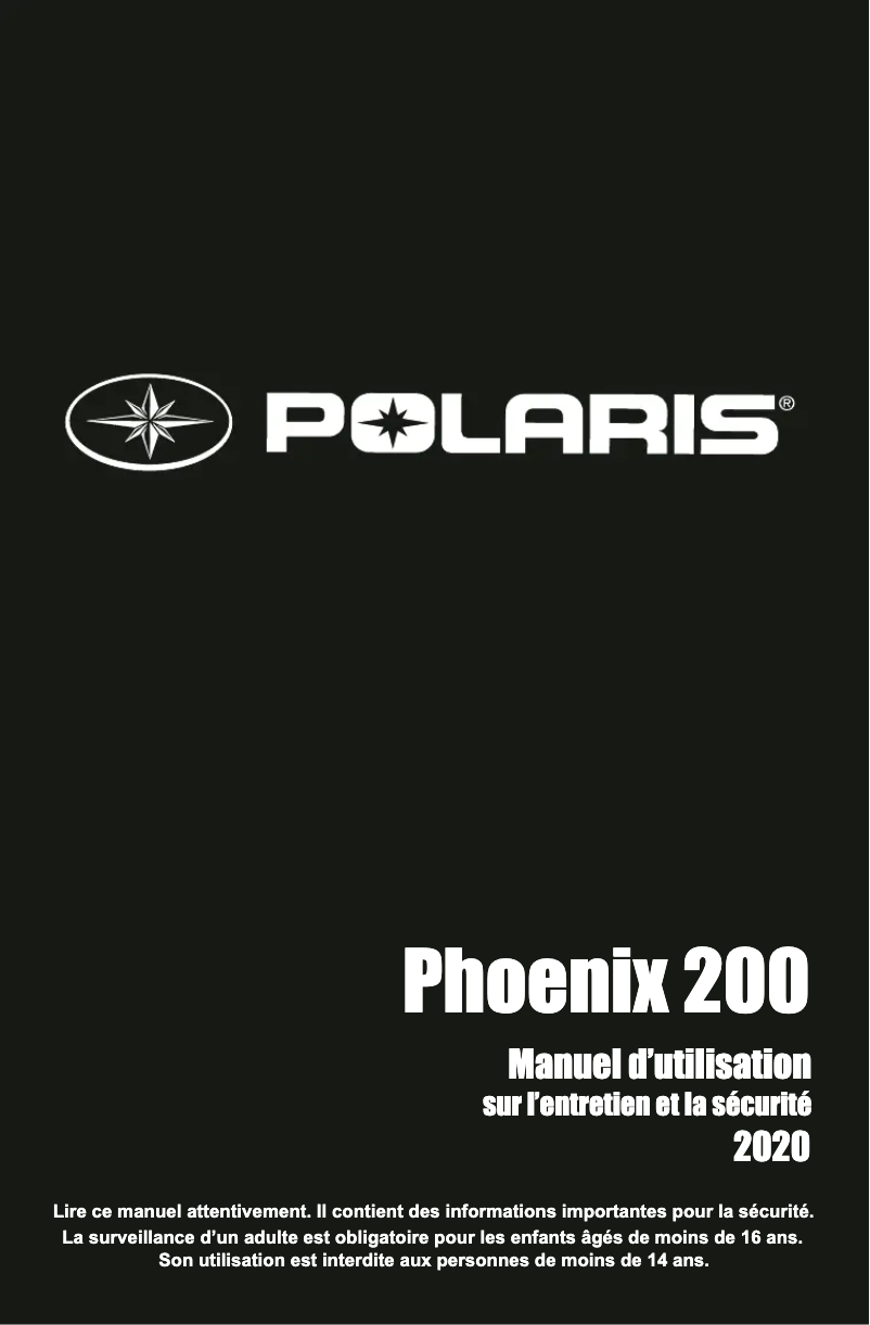 First page image of the manual for Phoenix 200 (2020)