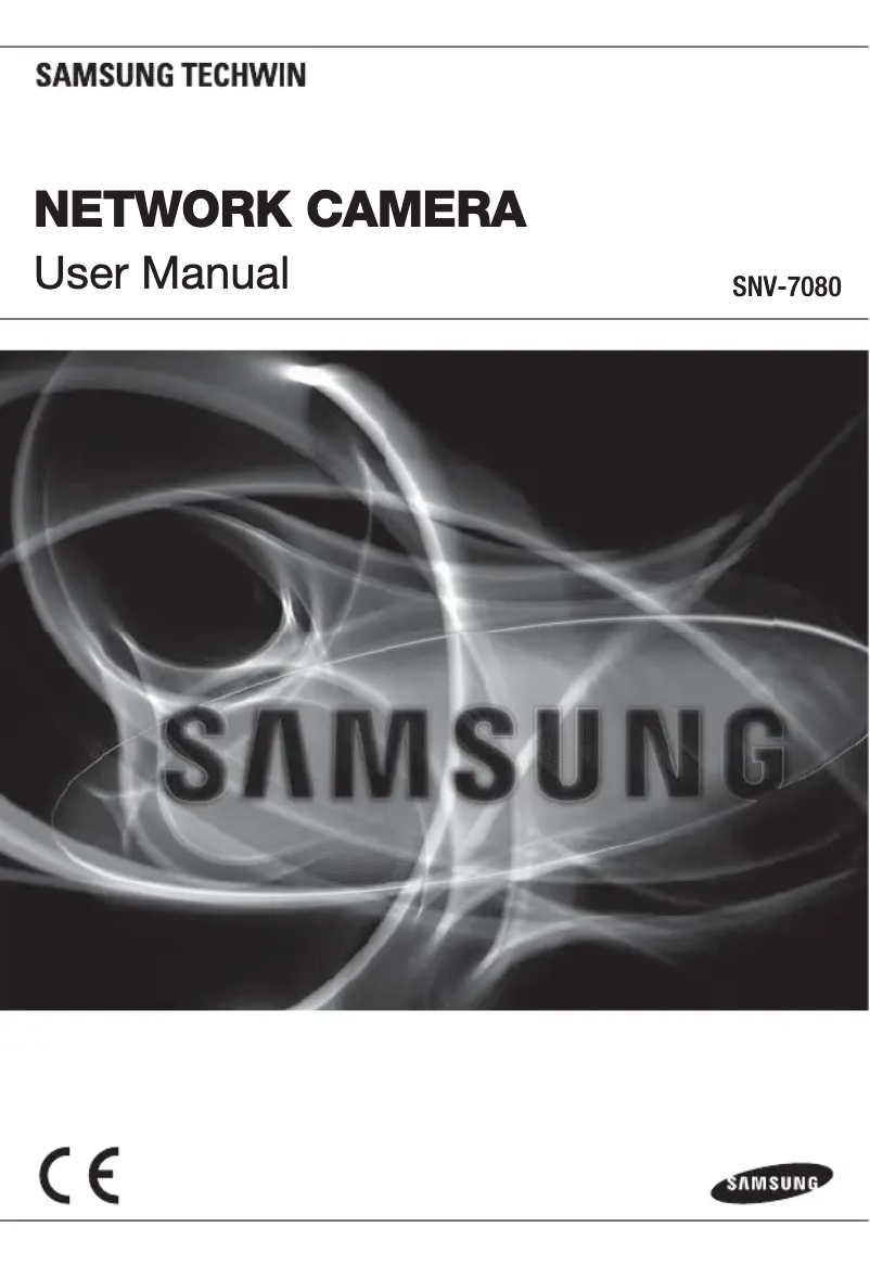 Page 1 of the manual User Manual Samsung SNV-7080