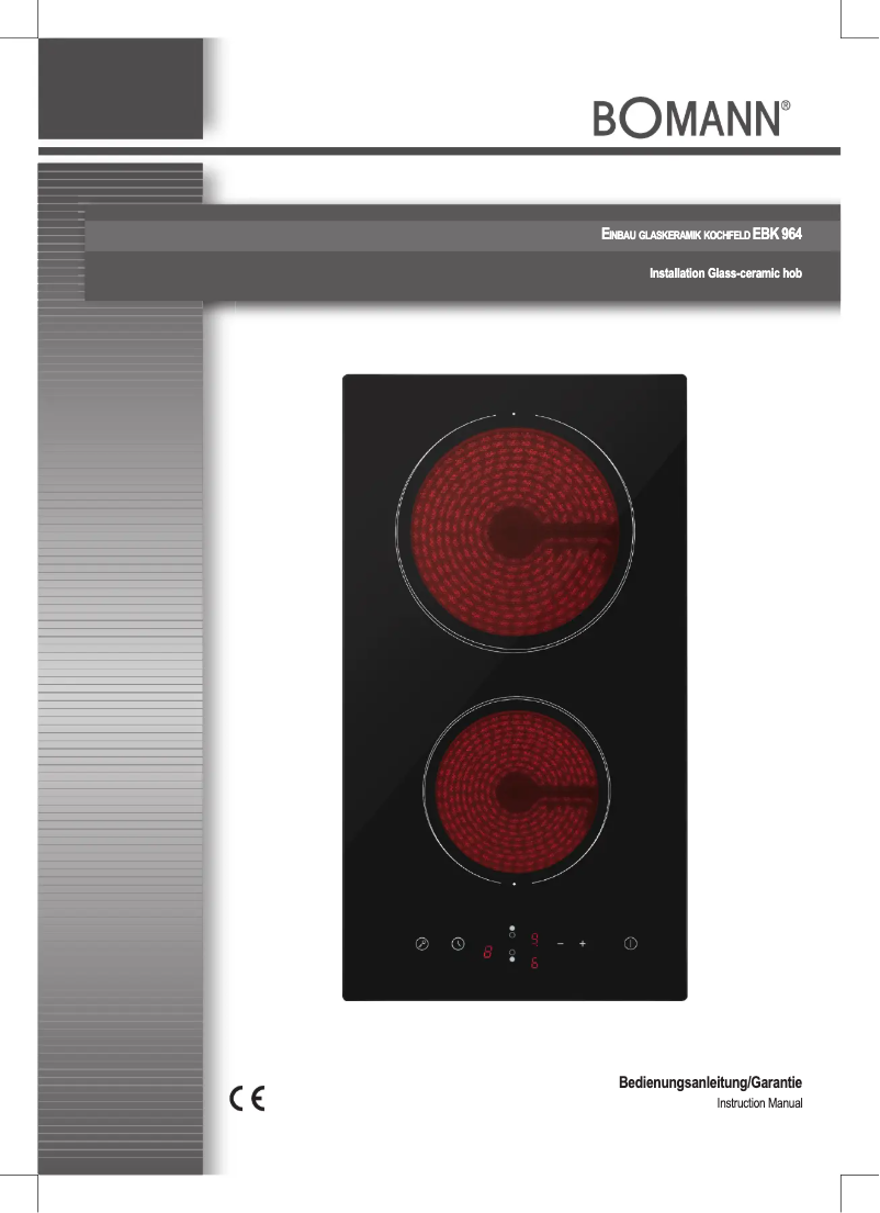 First page image of the manual for EBK 964