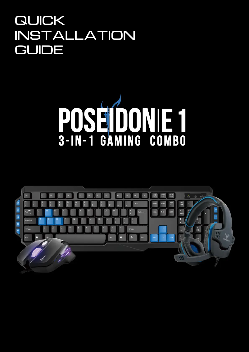 Page 1 of the manual User Manual Gamdias Poseidon E1