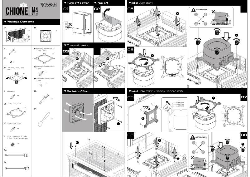 Page 1 of the manual User Manual Gamdias Chione M4-240