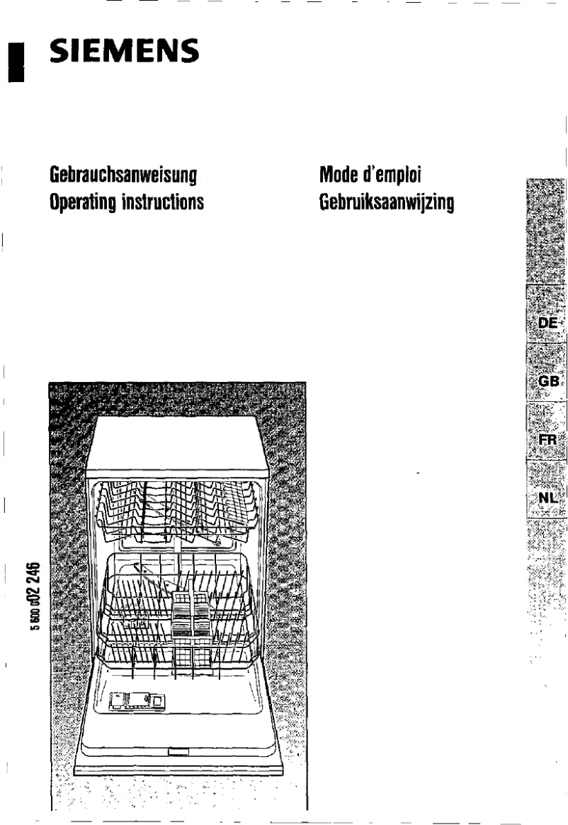 Page 1 of the manual User Manual Siemens SE54500