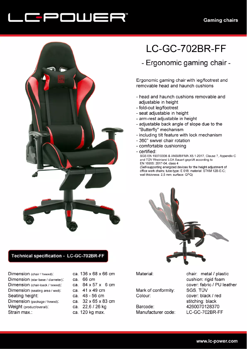 First page image of the manual for LC-GC-702