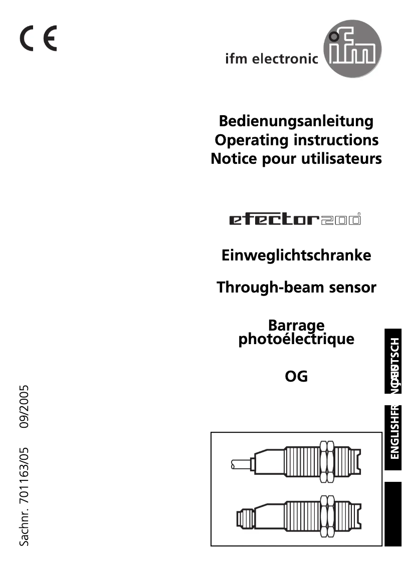 First page image of the manual for OG5116