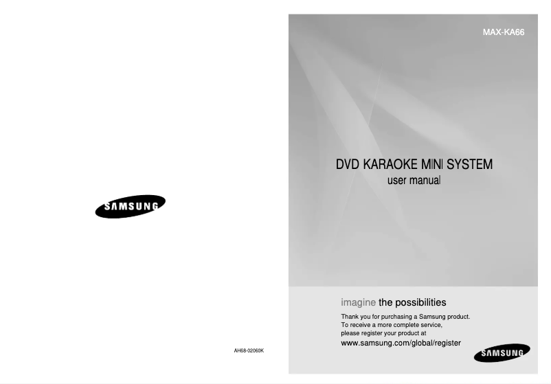 First page image of the manual for MAX-KA66