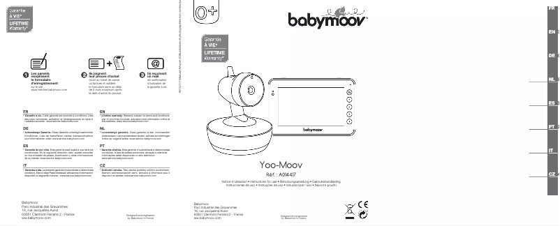 Page 1 of the manual User Manual Babymoov YOO-MOOV A014417
