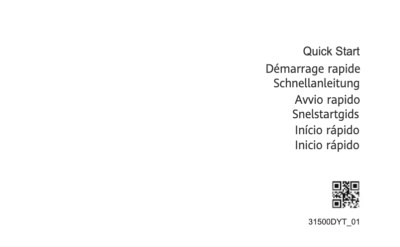 Page 1 de la notice Guide de démarrage rapide Huawei E3372H-153