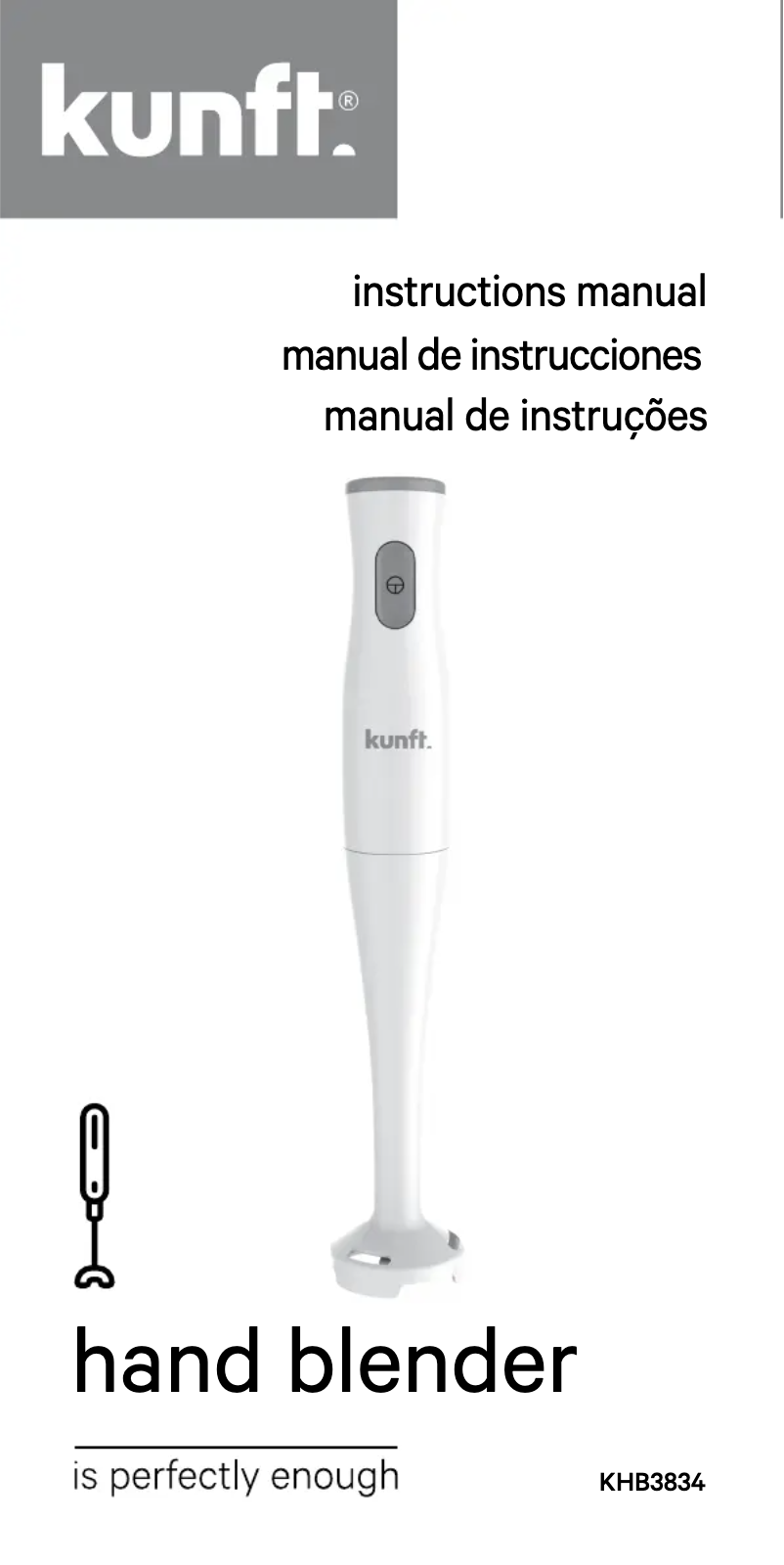 Image de la première page du manuel de l'appareil KHB3834