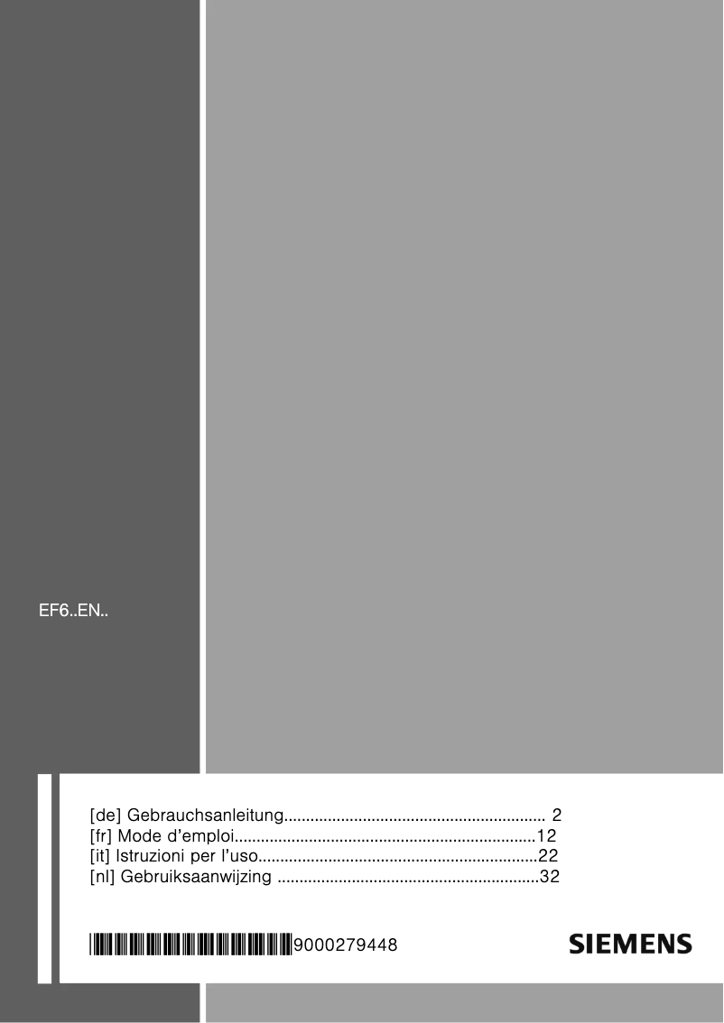 First page image of the manual for EF645EN21