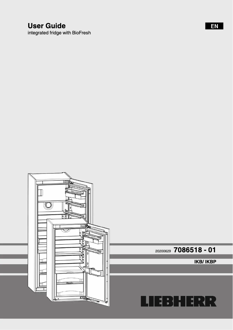 First page image of the manual for IKB 3560 Premium BioFresh