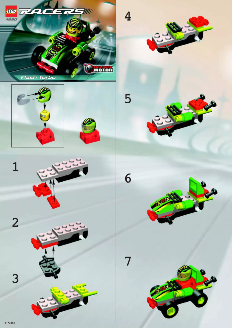 Page 1 of the manual User Manual Lego Racers 4590