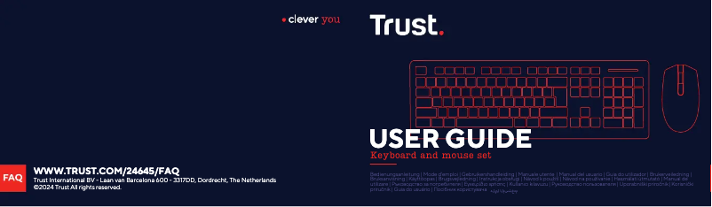 Page 1 of the manual User Manual Trust 24645