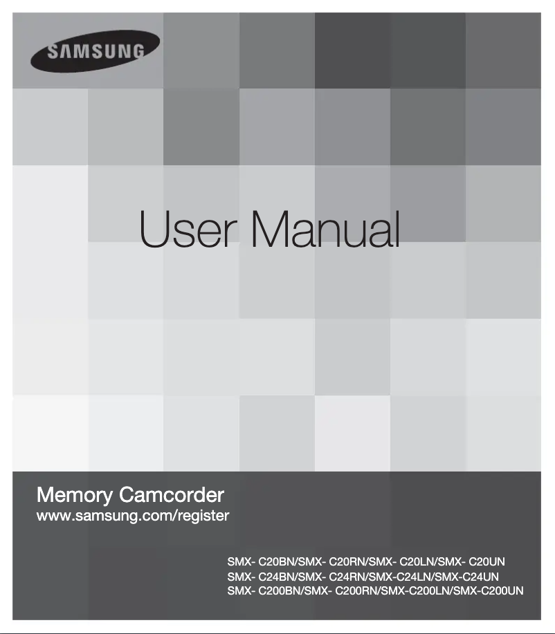 First page image of the manual for SMX-C20RN
