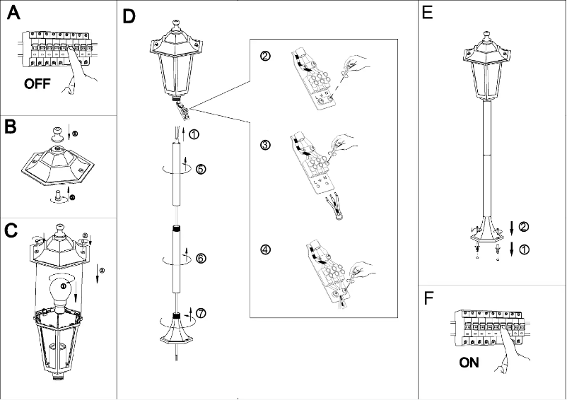 Page 1 of the manual User Manual Eglo Laterna 4