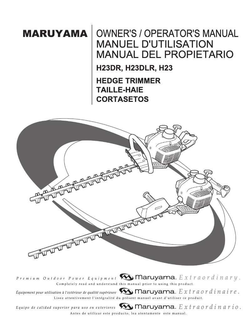 First page image of the manual for H23DR