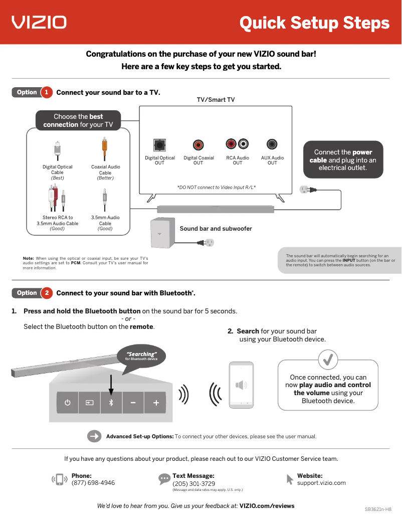First page image of the manual for SB3621n-H8
