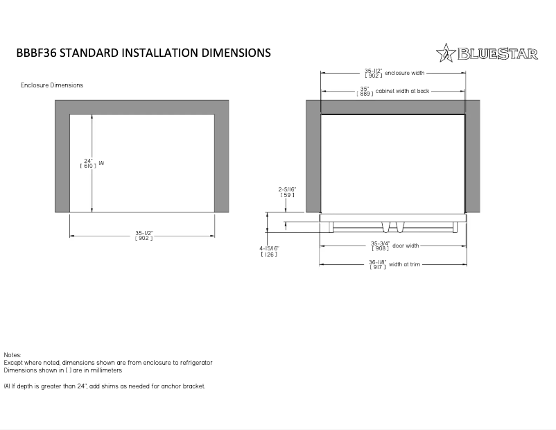 First page image of the manual for BBBF361CPLT