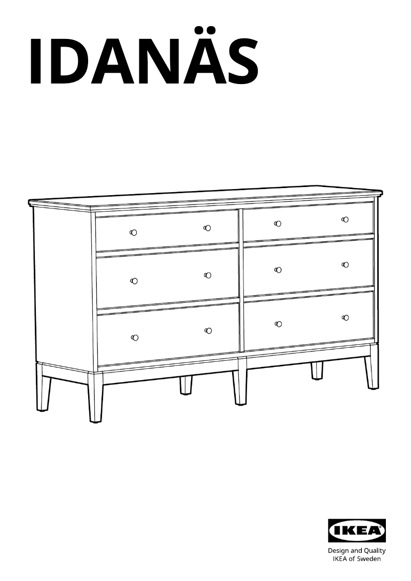 First page image of the manual for IDANÄS 504.587.08