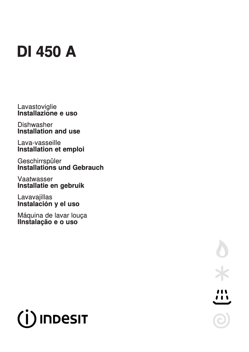 First page image of the manual for DI 450 A