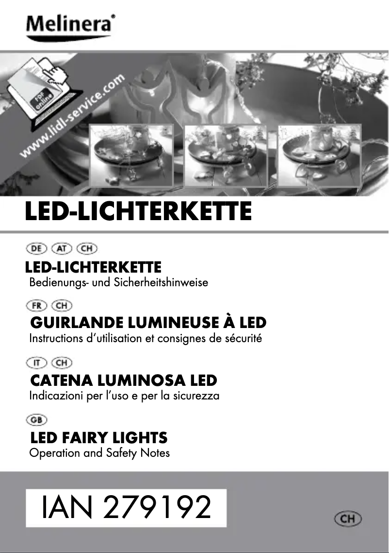 Page 1 of the manual User Manual Livarno Lux IAN 279192