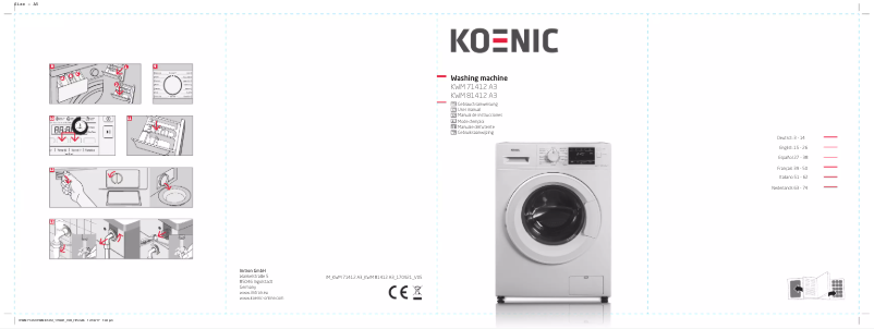 Page 1 of the manual User Manual Koenic KWM 71412 A3