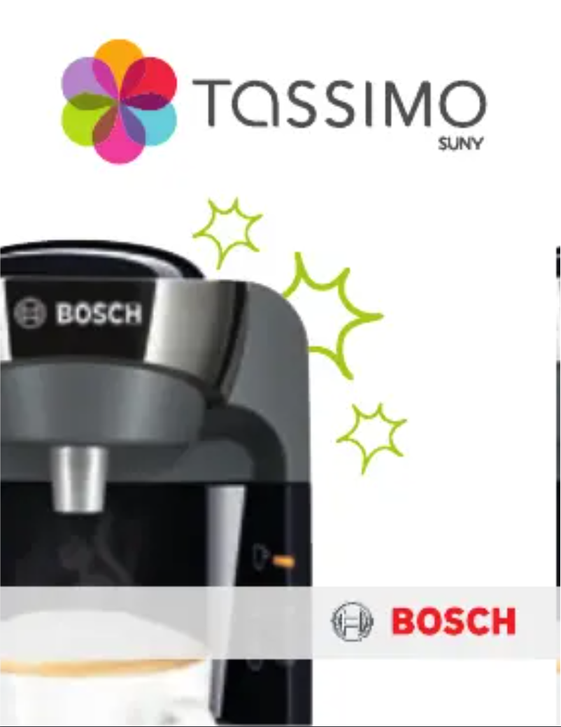 First page image of the manual for Tassimo Suny TAS3203CH